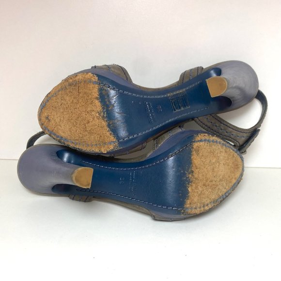 Miu Miu Gray Heeled Sandals - Picture 4 of 7